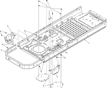 Part Location Diagram of 703-08701A-0637 Cub Cadet Axle Mouting Bracket